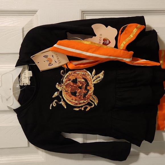 Toddler girl 18 month Halloween outfit with headband - Picture 2 of 4